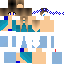 Little Carly blue dress baby | Minecraft Skin