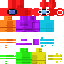 Rainbow Among Us Skin | Minecraft Skin