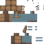 Brown Axolotl with dadifreyr merch | Minecraft Skin