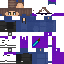 Pretty cool sunglass skin purple | Minecraft Skin